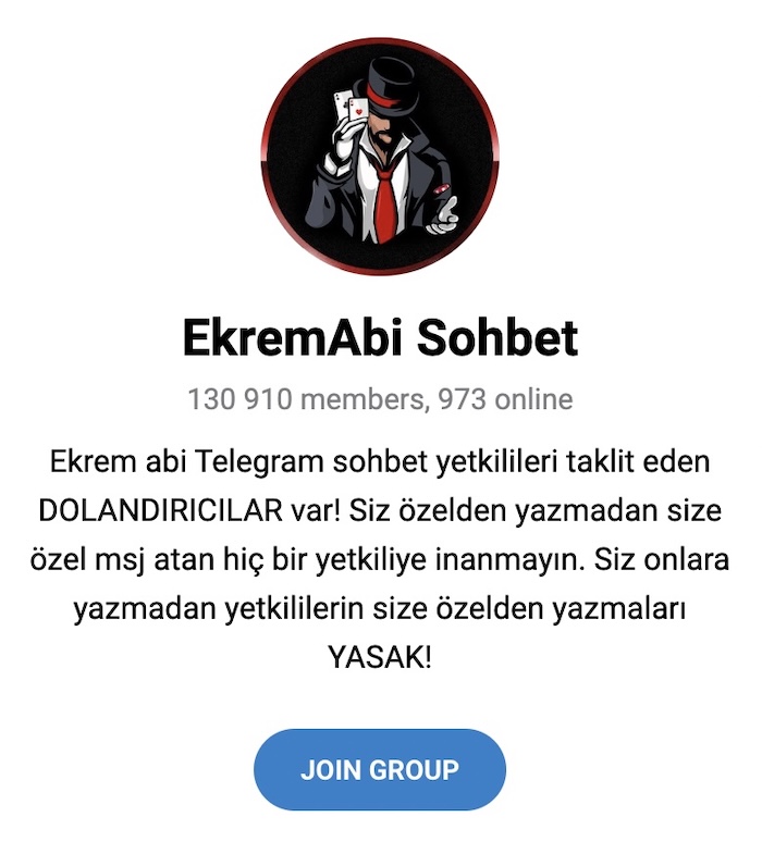 Ekrem Abi Telegram